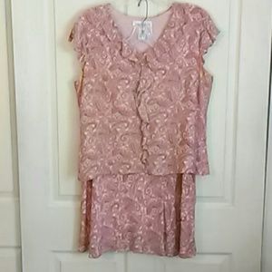 Jones  Wear Silk two piece dress with lining